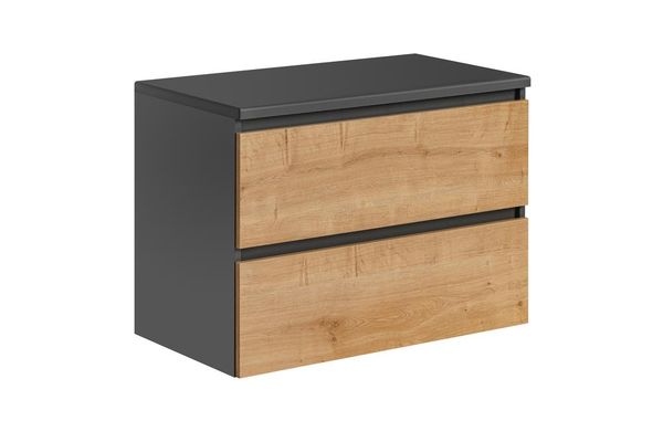 Hovedbilde MONAKO GREY OAK 80CM SERVANTSKAP